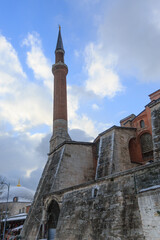 Fototapeta na wymiar Hagia Sophia mosque in sultanahmet
