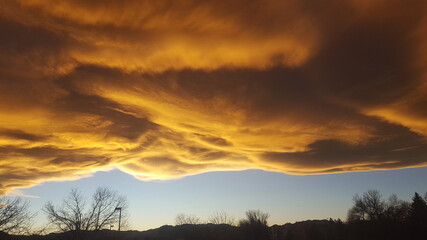 Obraz premium Evergreen Mountain Sunrise