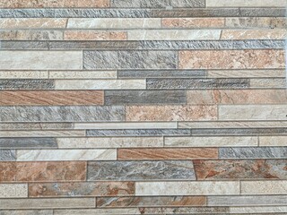 ceramic arrangement on the wall