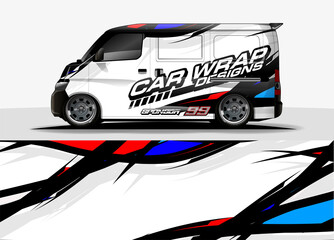 rally car livery design vector. abstract race style background for vehicle vinyl sticker wrap
