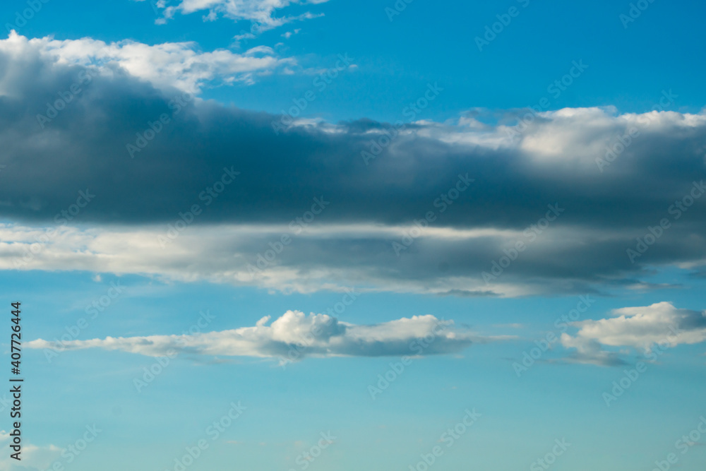 Wall mural blue sky background with clouds