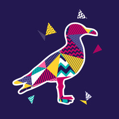 Seagull vector illustration