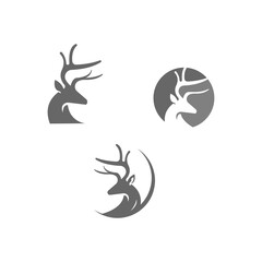 Deer logo icon illustration design vector