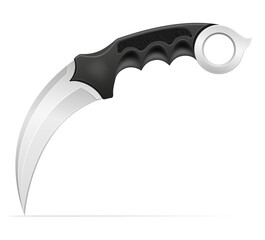 combat knife weapon for killing vector illustration