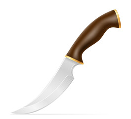 combat knife weapon for killing vector illustration