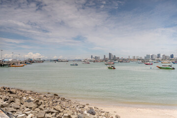  View of the Gulf of Siam and the city.