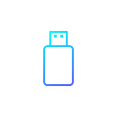 Flashdisk icon with blue gradient style
