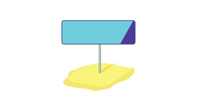 Road pointer icon animation best object on white background