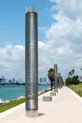 Miami South Beach Waterfront Park Walkway