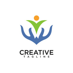 people group logo. creative design vector 