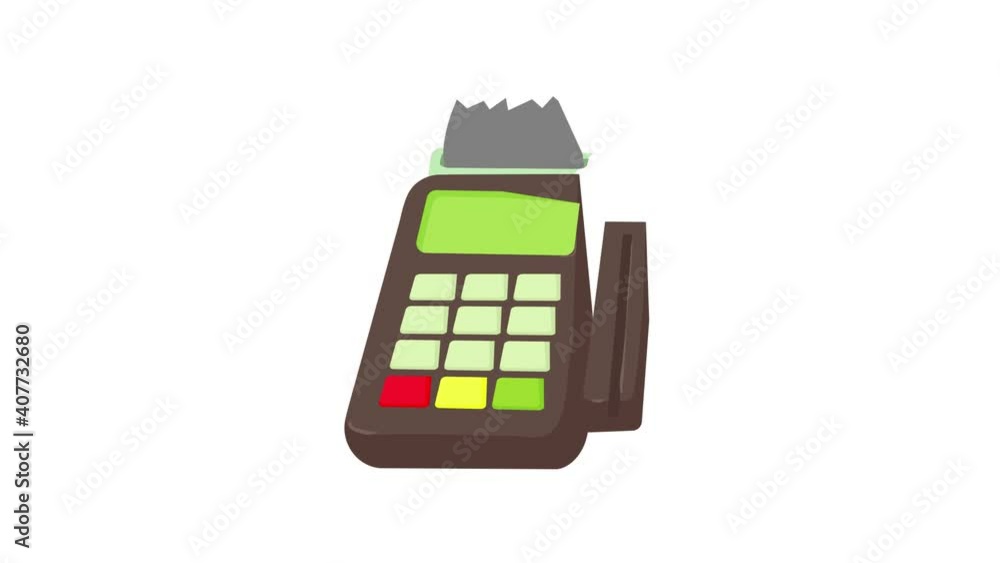 Poster card reader icon animation best object on white background