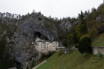 Predjama castle in Slovenia Bled
