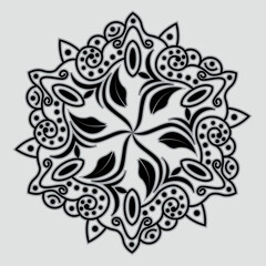 mandala abstract floral element
