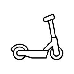 Kick Scooter vehicle line icon