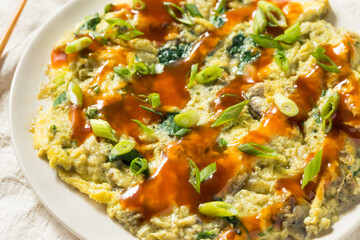 Homemade Asian Oyster Omelette