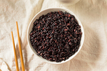 Homemade Cooked Forbidden Purple Rice