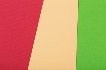 background from colored sheets of cardboard top view
