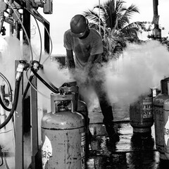 Obraz premium firefighters in action