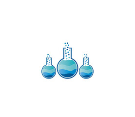 Scientific Laboratory Logo Design Concept