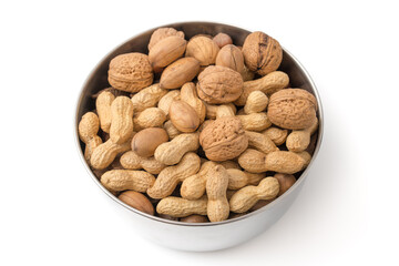 Erdnüsse, Walnüsse und Pekannüsse