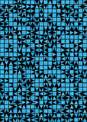 Abstract Geometric Pattern generative computational art illustration