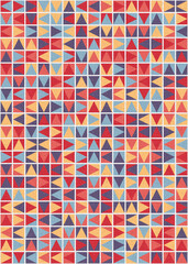 Abstract Geometric Pattern generative computational art illustration