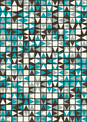 Abstract Geometric Pattern generative computational art illustration