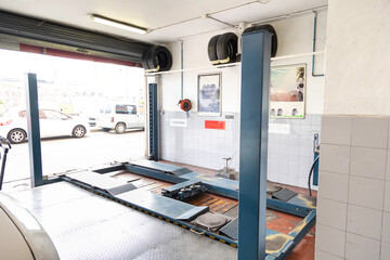 Workstation in a machine shop.