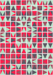 Abstract Geometric Pattern generative computational art illustration