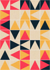 Abstract Geometric Pattern generative computational art illustration