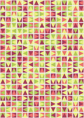 Abstract Geometric Pattern generative computational art illustration