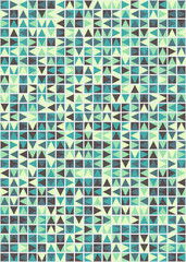 Abstract Geometric Pattern generative computational art illustration