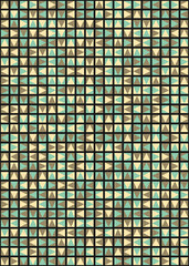 Abstract Geometric Pattern generative computational art illustration