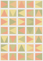 Abstract Geometric Pattern generative computational art illustration