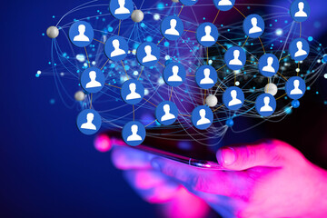 organization chart team concept networking business