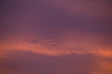 Obraz premium The evening sky after sunset With two colors at the same time