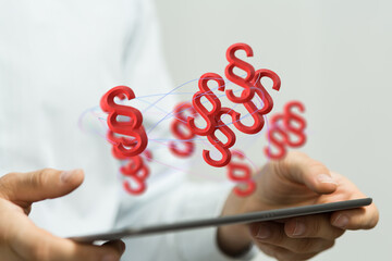 3D rendering law paragraph icons