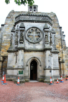 A View Of Roslyn Chapel In Scotland