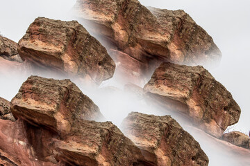 Digital Illustration Geology Postcard Background Effect