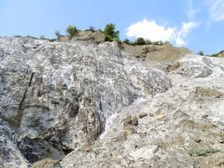 salt mountains in Romania, Lopatari, Salt plateau Meledic