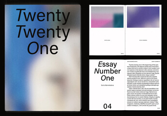 Colorful Literature and Photo Book Layout