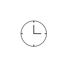 clock icon vector in black. time consept vector EPS 10
