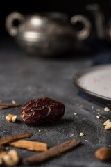 Date fruit on Arabic set up