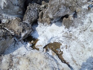 salt mountains in Romania, Lopatari, Salt plateau Meledic