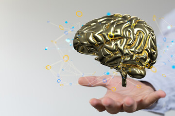 intelligence brain ai digtal 3d artificial intelligence