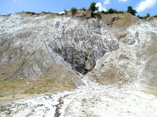 salt mountains in Romania, Lopatari, Salt plateau Meledic