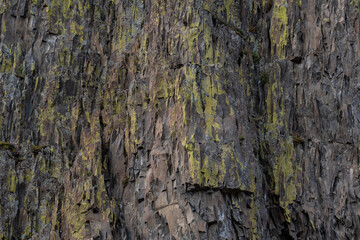 Close up of jagged cliff