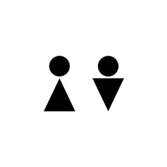 Toilet symbol wc women men icon vector