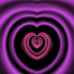 pink heart abstract background, graphic design illustration wallpaper, canvas art drawing