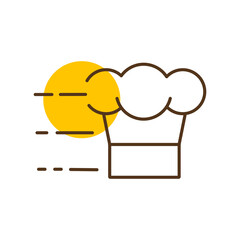 Fast delivery cook vector icon